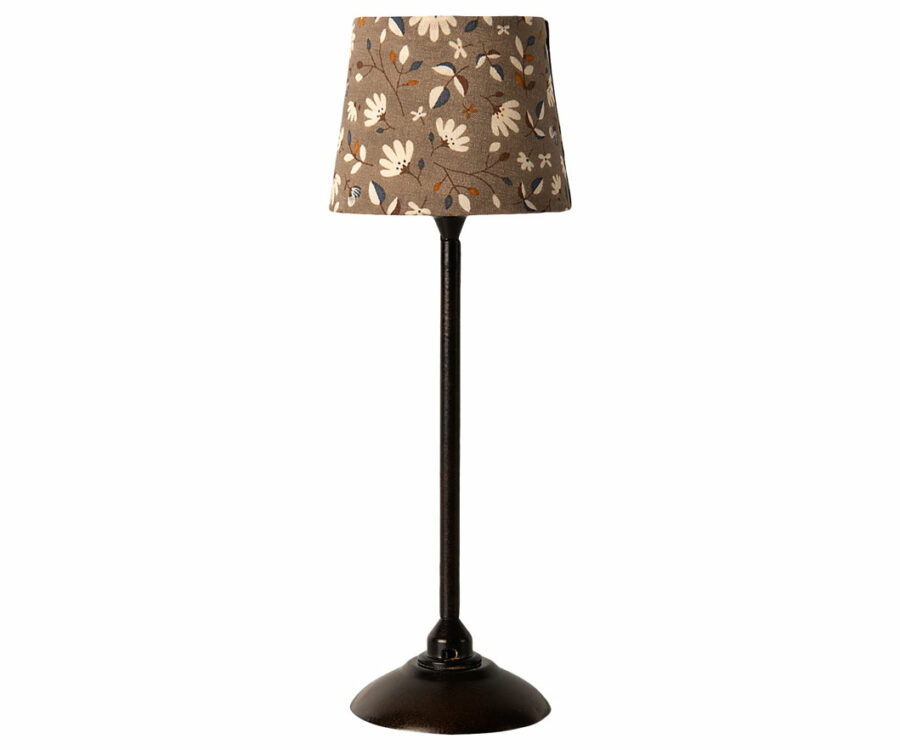 Maileg - Miniature floor lamp - Anthracite
