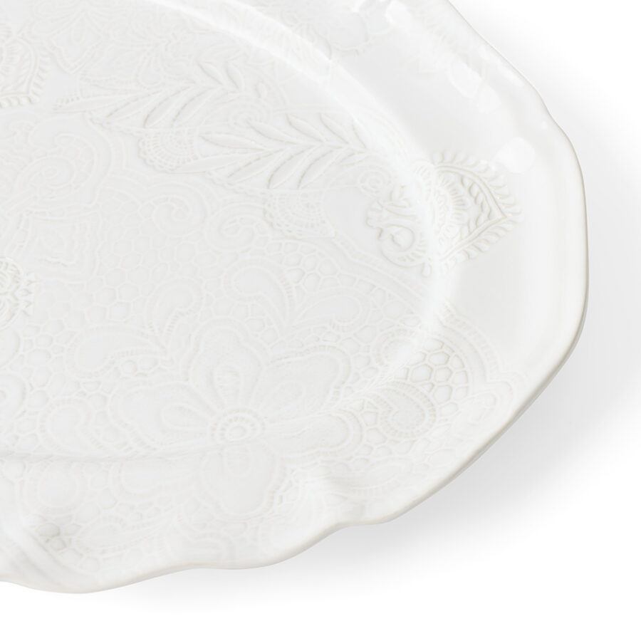 Sthål - Ovalt Uppläggningsfat Arabesque White - Bild 2
