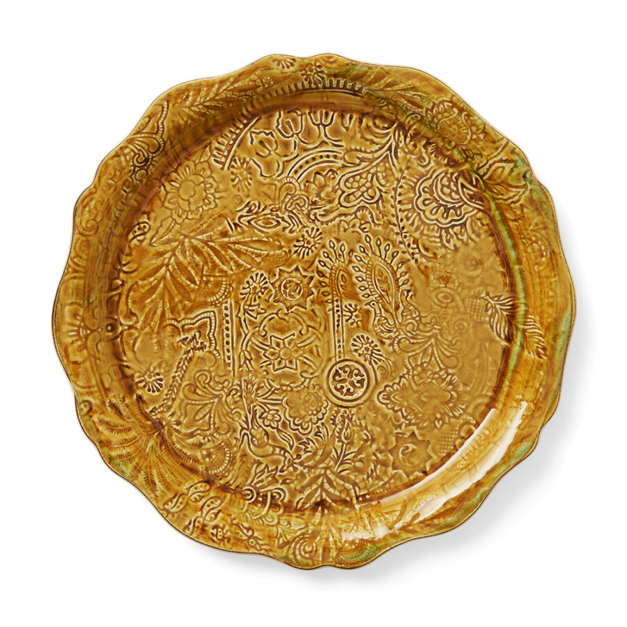 Sthål - Round Serving Plate/Pizza Plate Pineapple