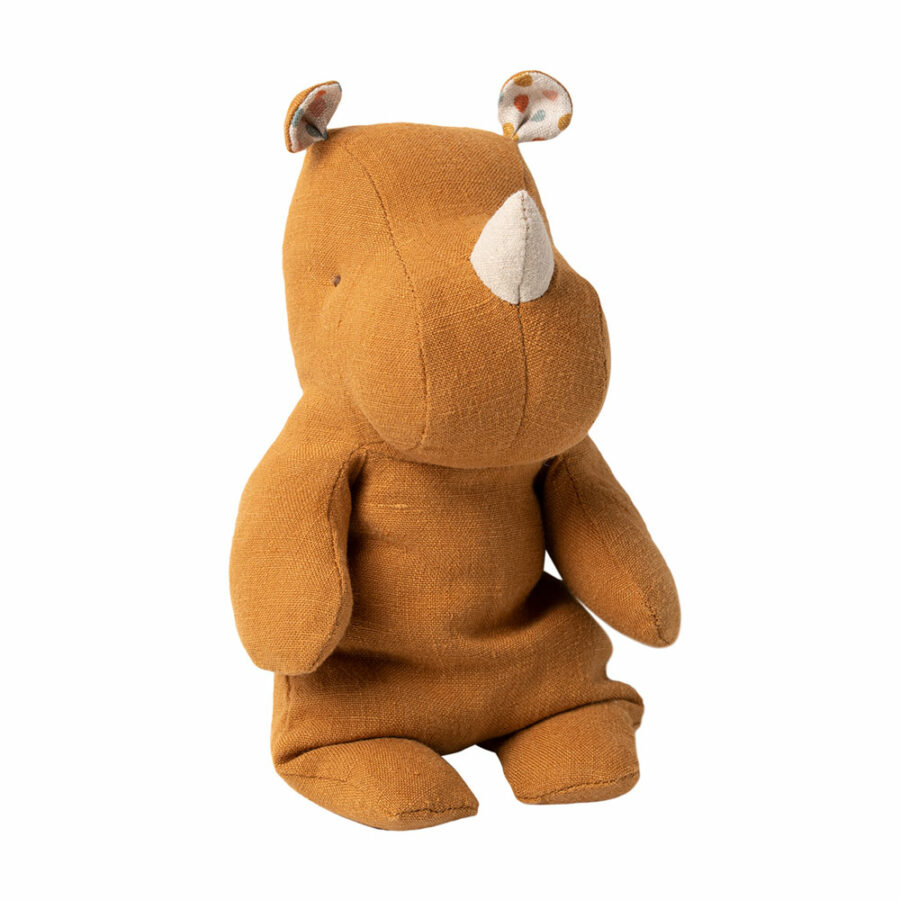 Maileg - Safari friends Rhino Small, Ocher