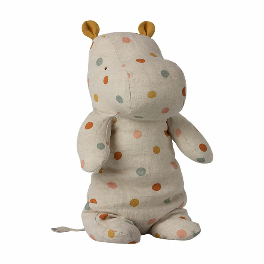 Maileg - Safari Friends, Medium hippo - Multi dot