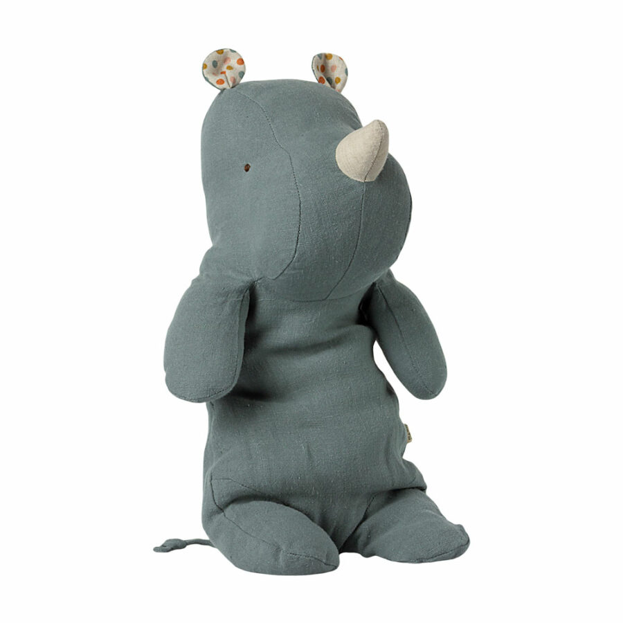 Maileg - Safari friends, Rhino, Dusty Blue, Medium
