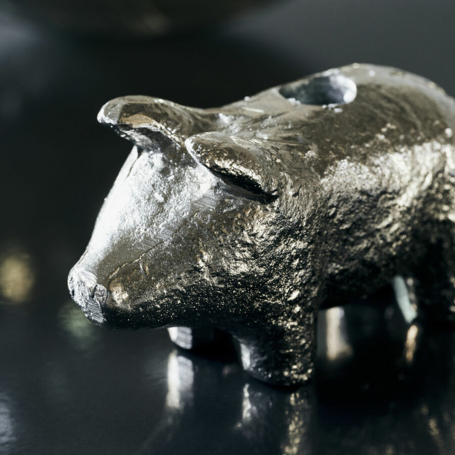 House Doctor - Ljusstake, Pig, Antiksilver - Bild 4