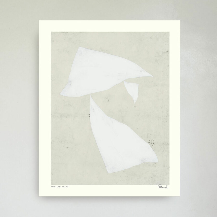 Rebecca Hein, White Leaf no. 02, 40x50 cm