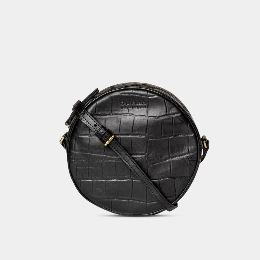 O My Bag - Handväska Luna, Black Croco - Bild 3
