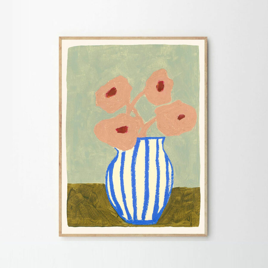T.P.C - Carla Llanos, Pink Flowers 50x70