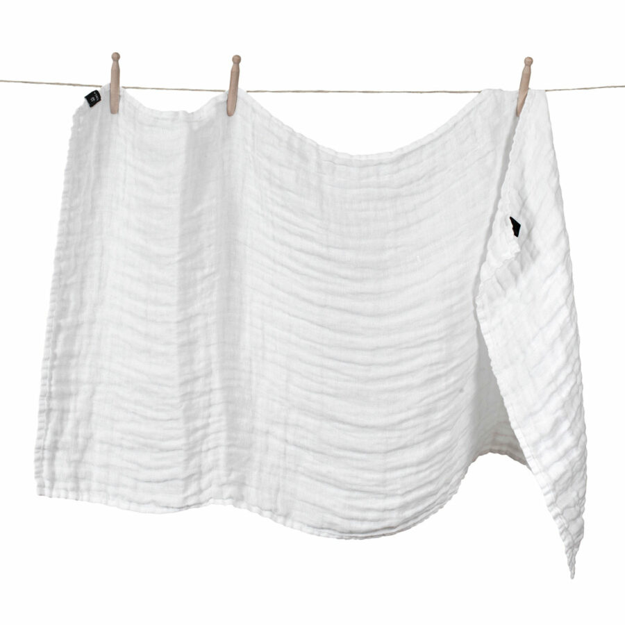 Himla - Babypläd Hannelin White/White 60 x 110 cm - Bild 3