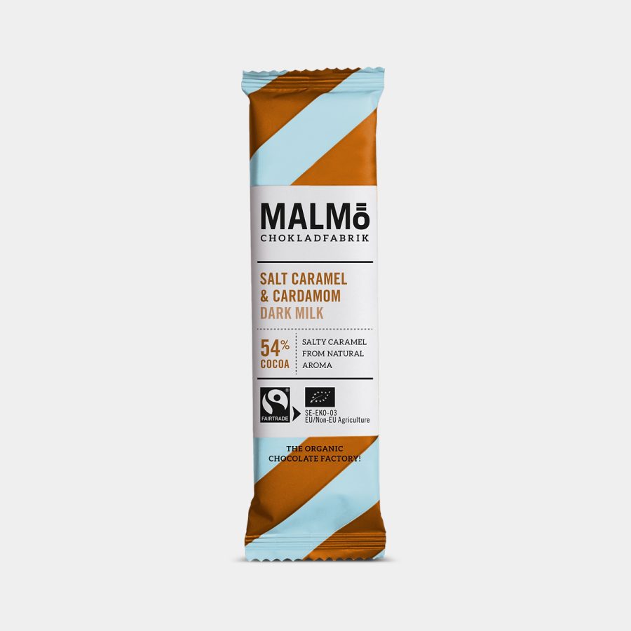 Malmö Chokladfabrik - Salt Caramel & Cardamom 54% 25g