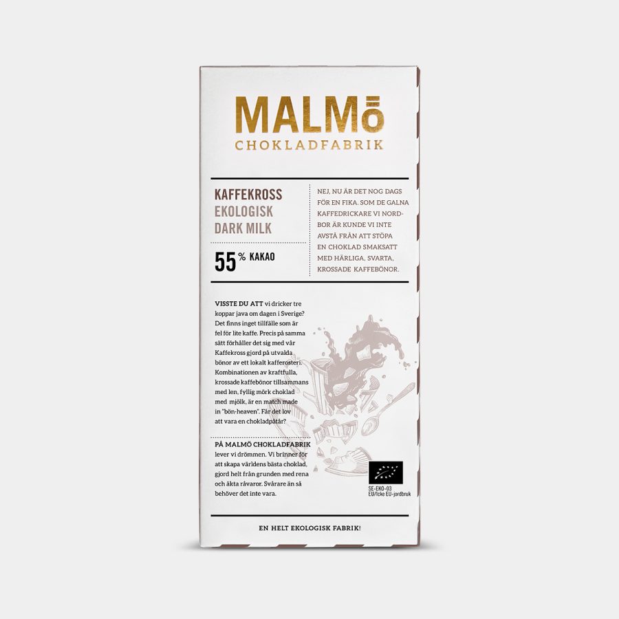 Malmö Chokladfabrik - Kaffekross 55% 80g