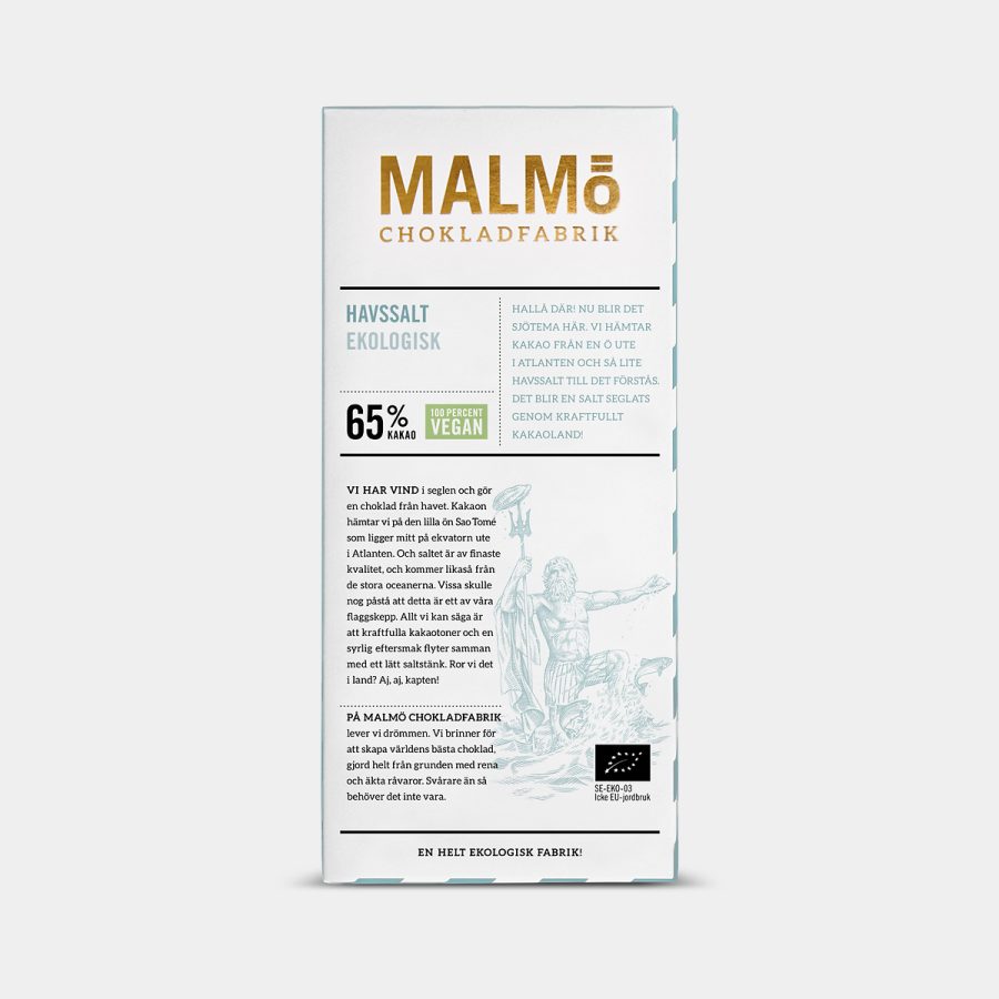 Malmö Chokladfabrik - Havssalt 65% 80g