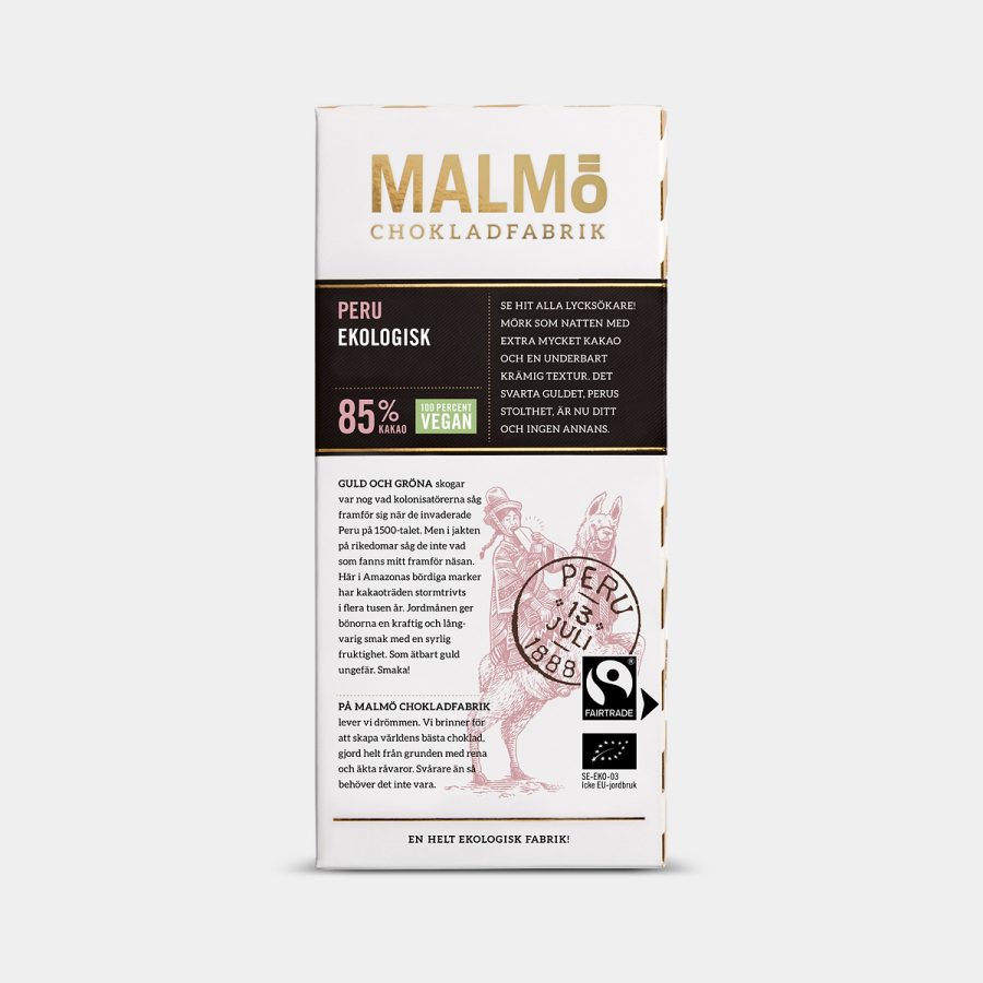 Malmö Chokladfabrik - Peru 85% 80g