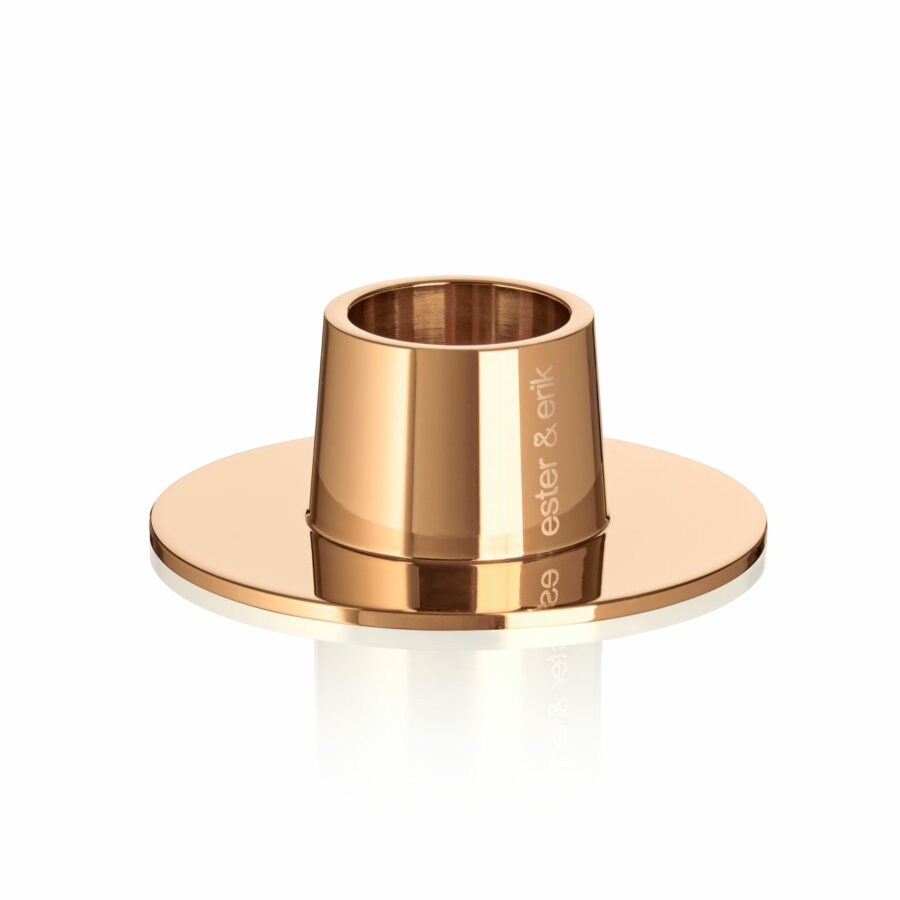 Ester & Erik - Ljusstake Medium Rosé Guld