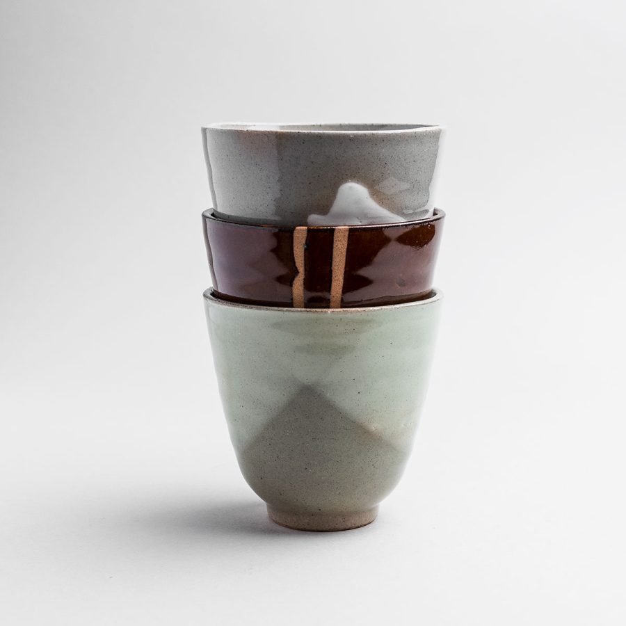 HK Living - Japanese Yunomi Mugs Grey - Bild 2