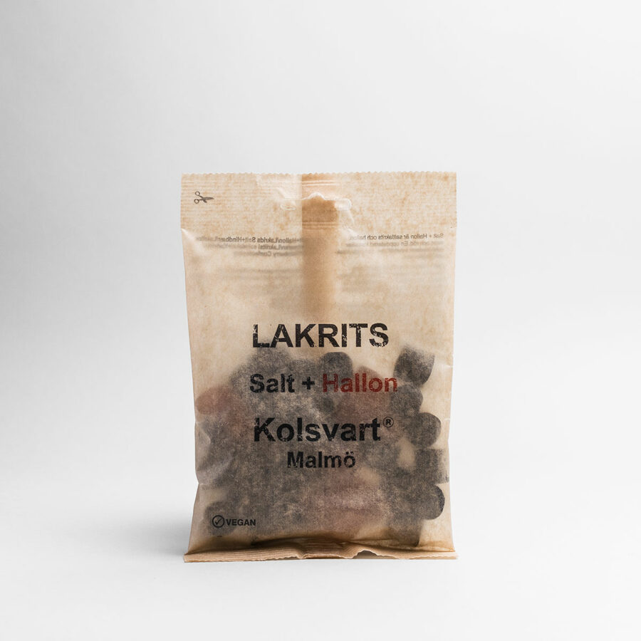 Kolsvart - Lakrits, Salt + Hallon