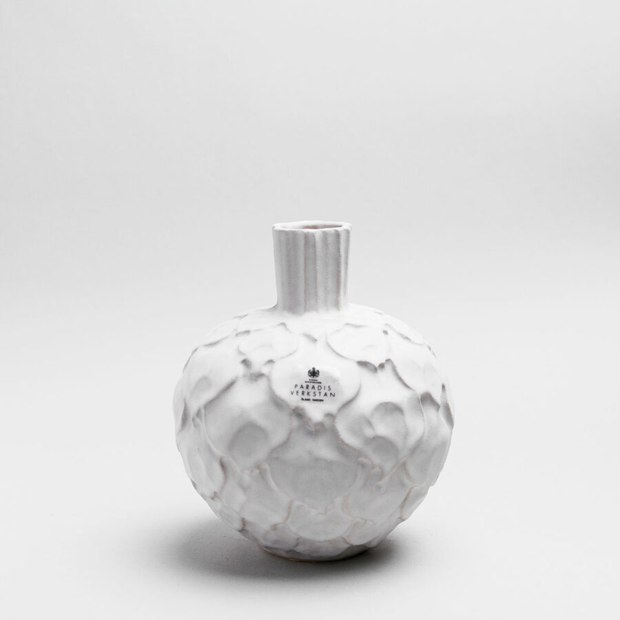 Paradisverkstaden - Vas Kronärtskocka Liten, Vit