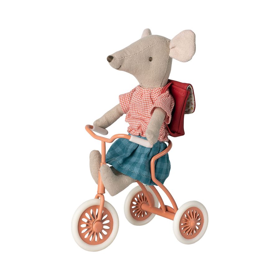 Maileg - Abri à tricycle, Mouse  - Coral - Bild 4