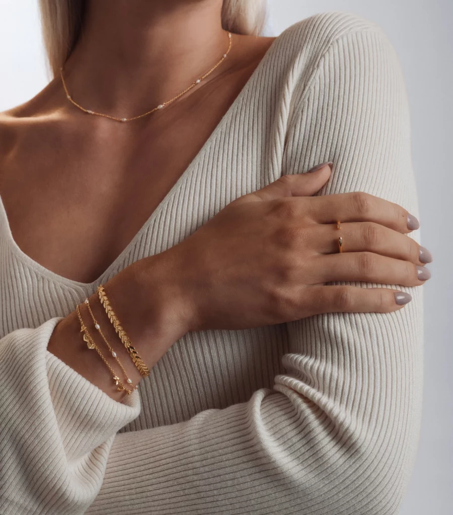 Syster P - Armband Layers Olivia Guld - Bild 2