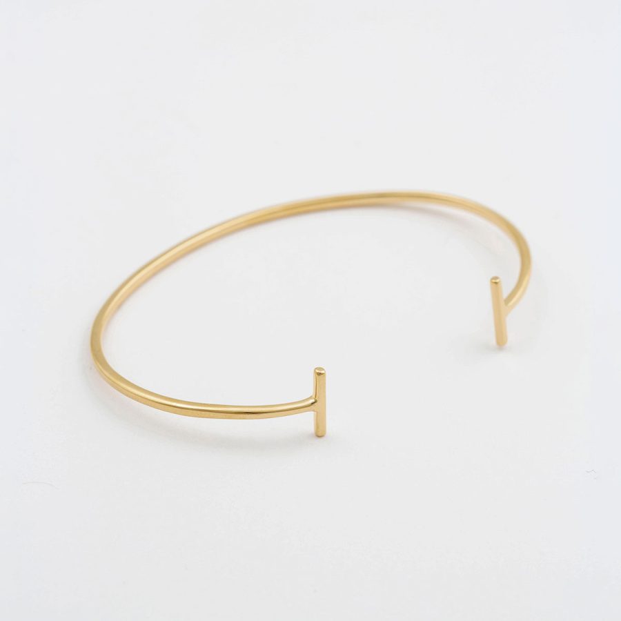 Syster P - Armband Strict Plain Bars Guld - Bild 2