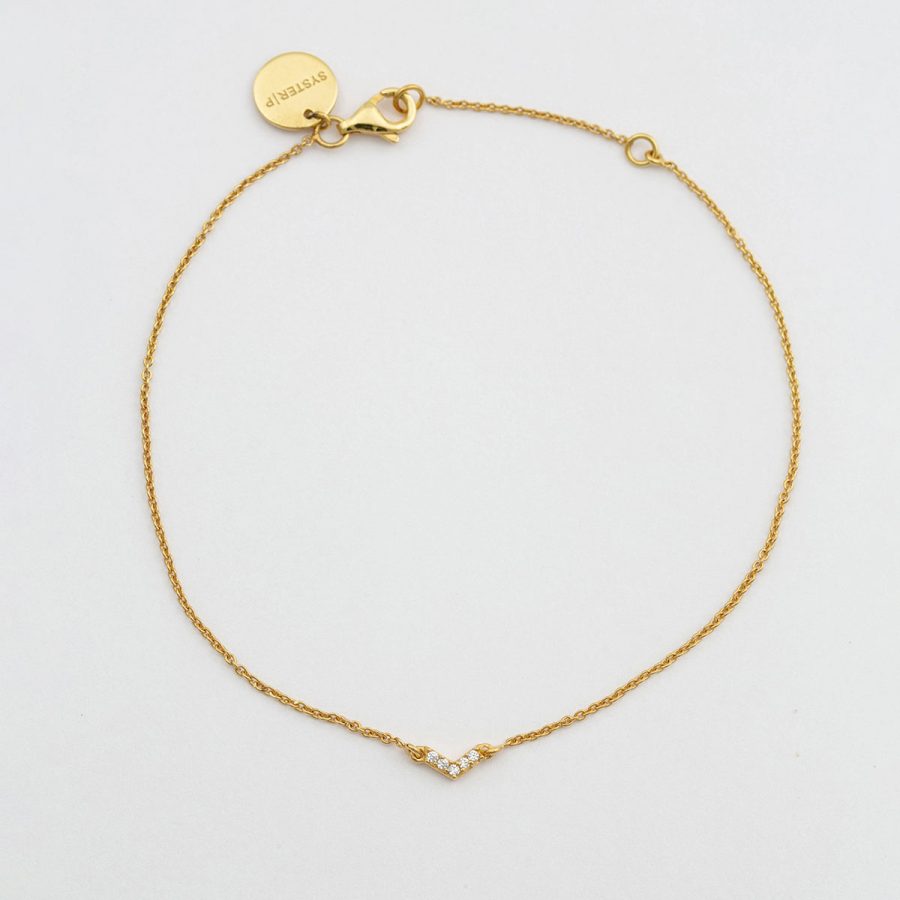 Syster P - Armband Mini Arrow Guld