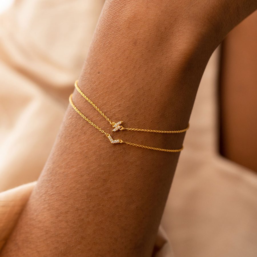Syster P - Armband Mini Arrow Guld - Bild 2