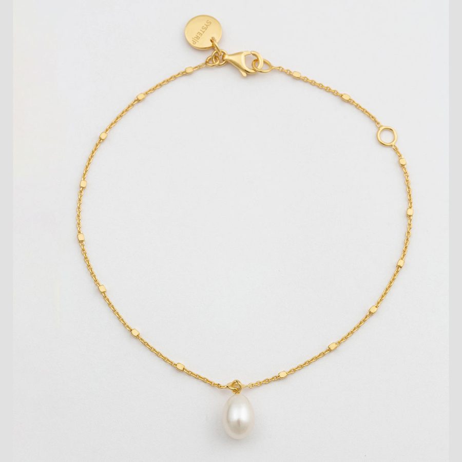 Syster P - Armband Treasure Single Pearl Guld