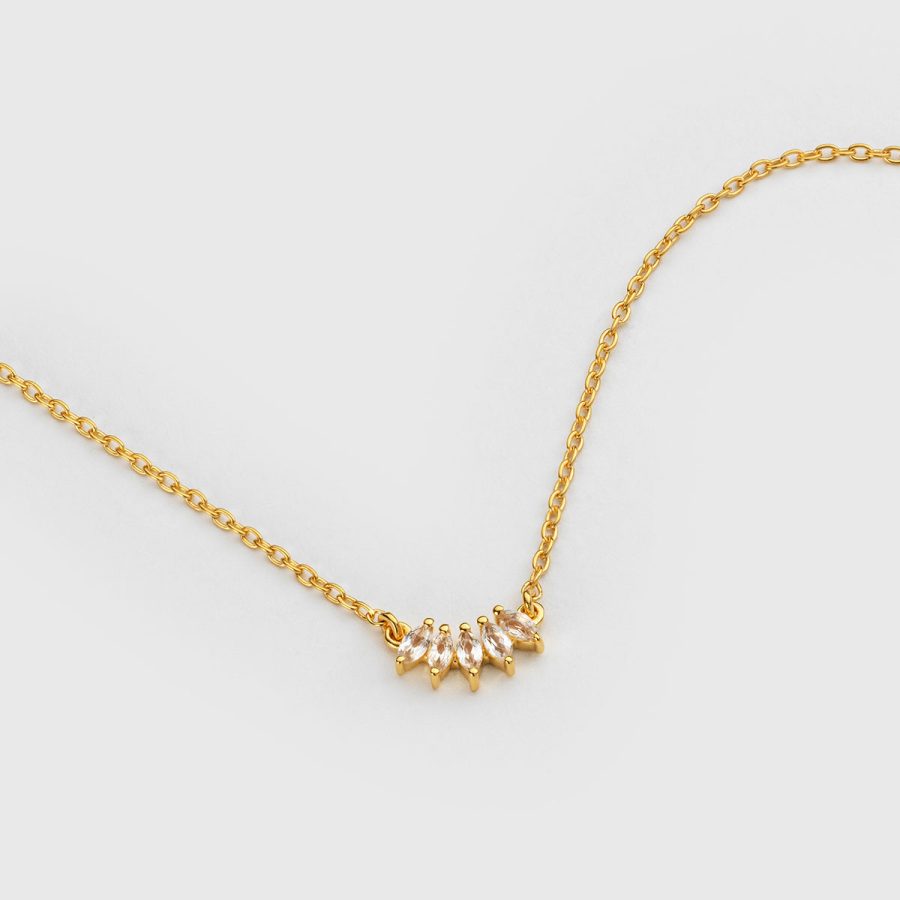 Syster P - Armband Theodora Guld White Topaz