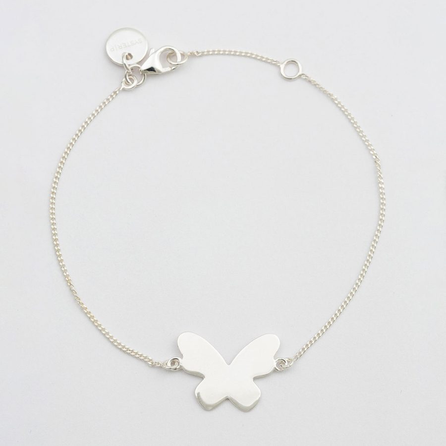 Syster P - Armband Butterfly Love Silver