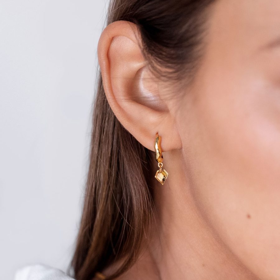 Syster P - Örhänge Diamona Guld Citrine - Bild 2