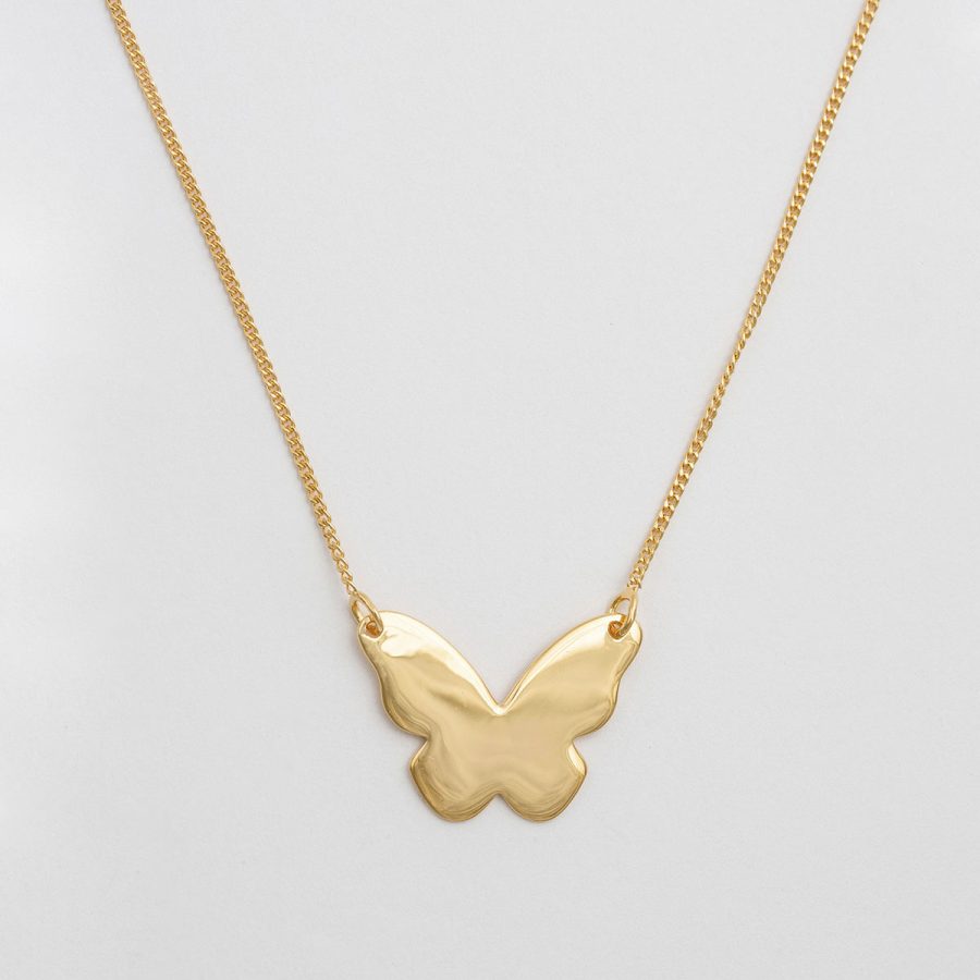 Syster P - Halsband Butterfly Love Guld
