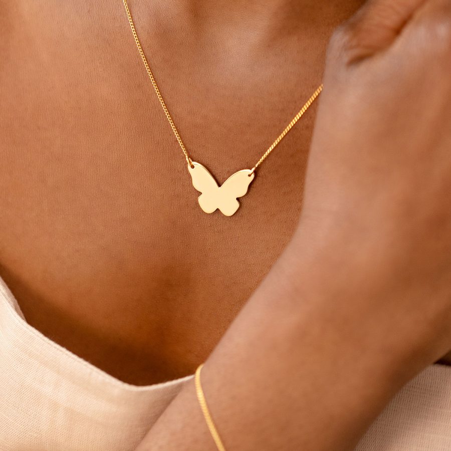 Syster P - Halsband Butterfly Love Guld - Bild 3