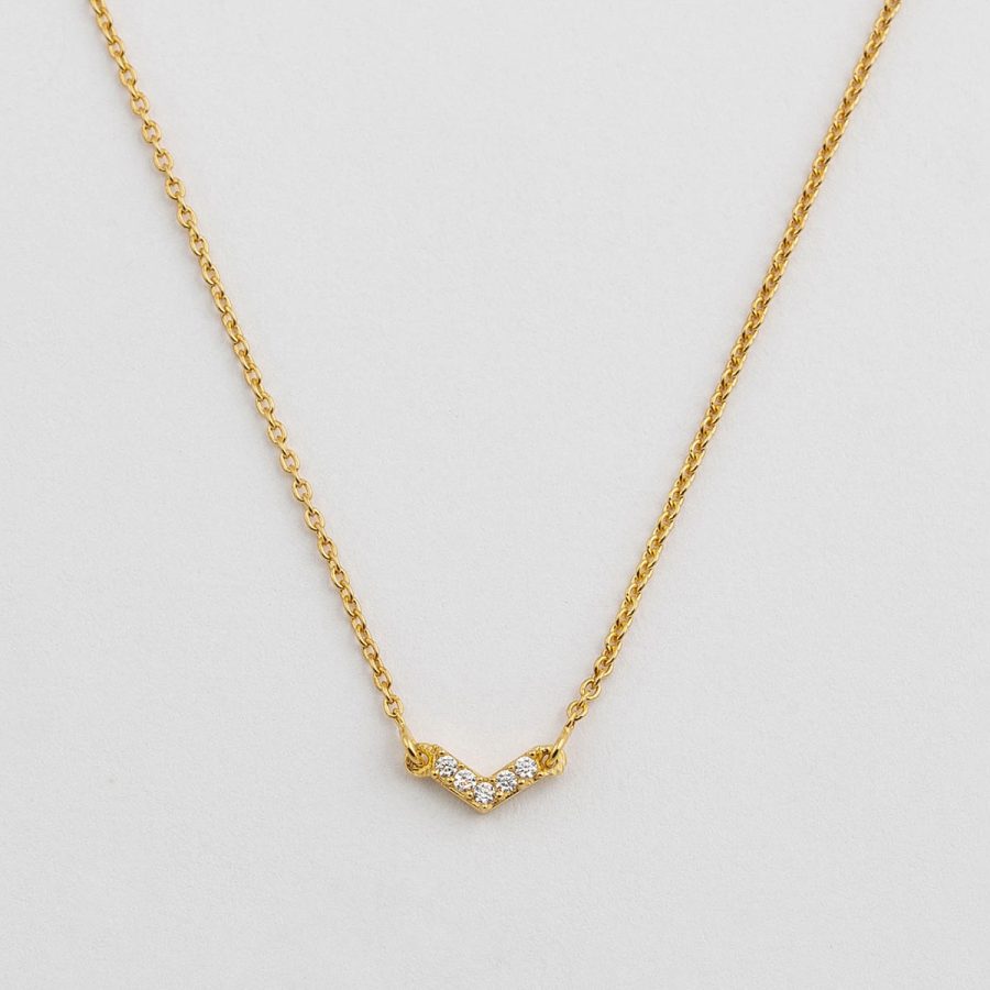 Syster P - Halsband Mini Arrow Guld