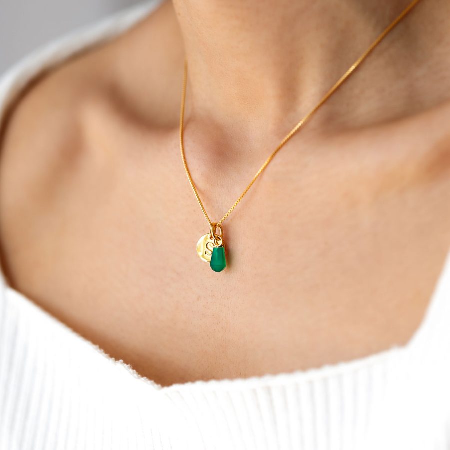 Syster P - Beloved Cut Stone Guld Green Onyx - Bild 2