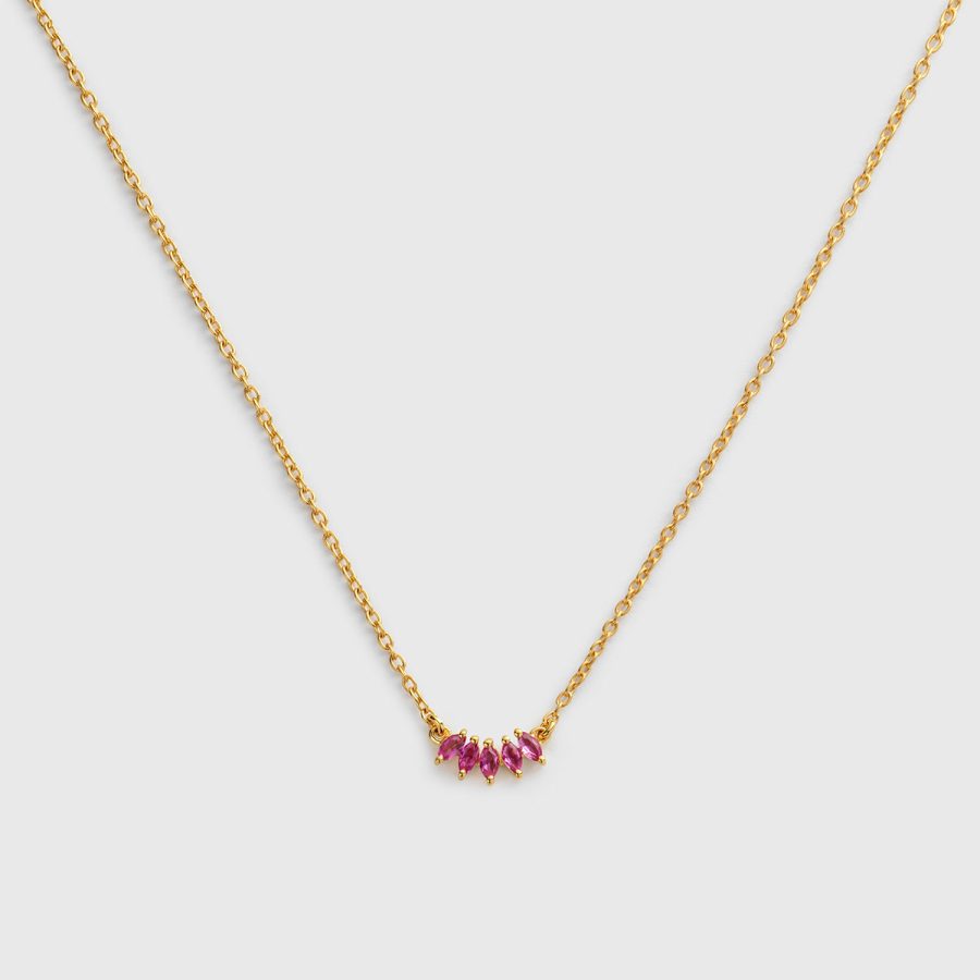 Syster P - Halsband Theodora Guld Pink Tourmaline - Bild 3