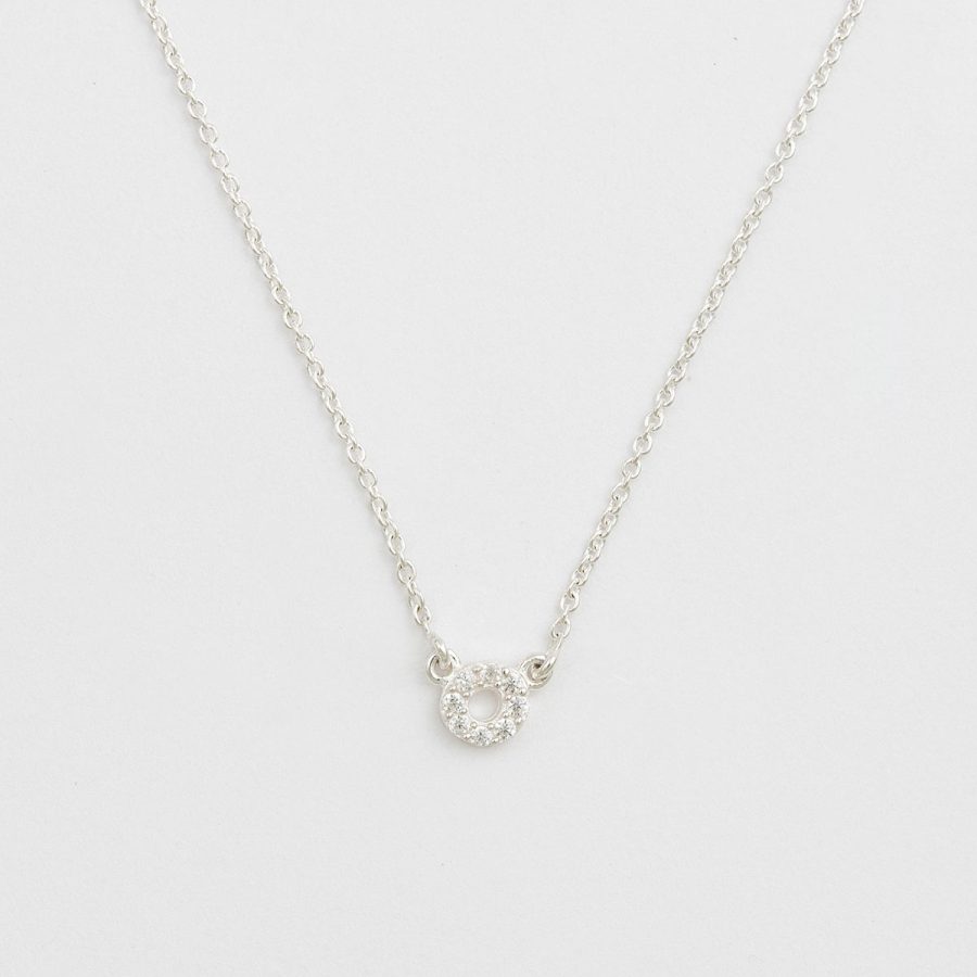 Syster P - Halsband Mini O Silver