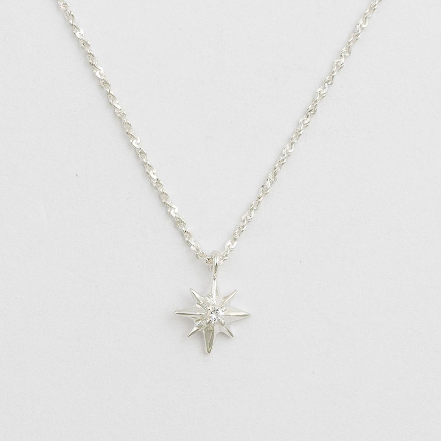 Syster P - Halsband North Star Short Silver