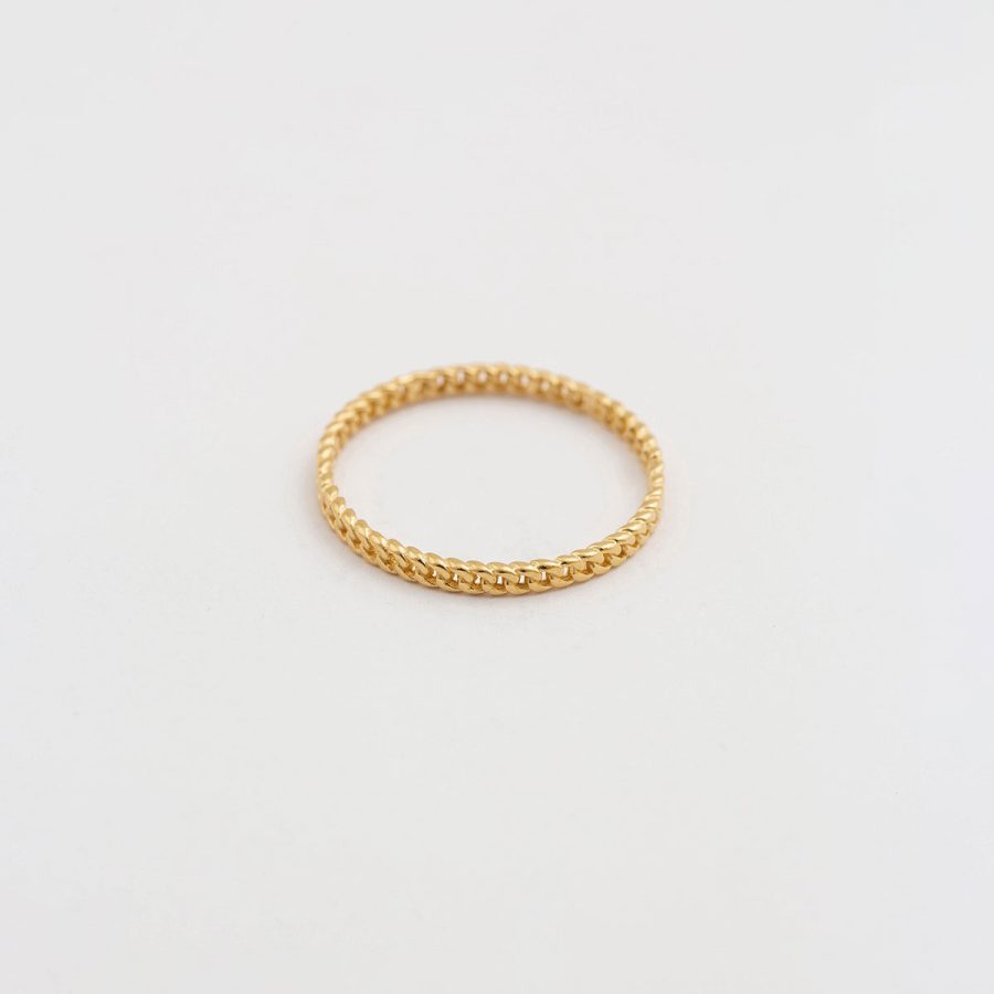 Syster P - Ring Tiny Chain Guld - Bild 2