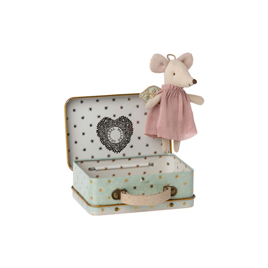 Maileg - Angel Mouse in suitcase