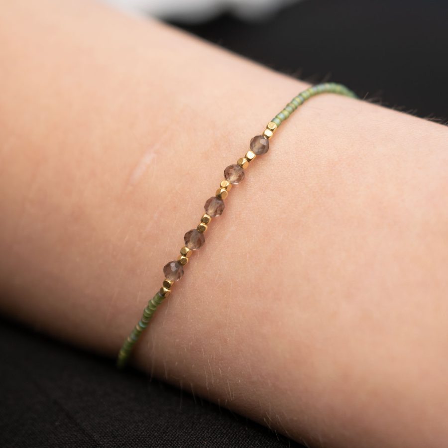 IBU Jewels - Armband Lulu 5 Stone Bamboo