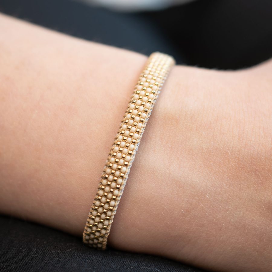IBU Jewels - Armband Pin Point Cream