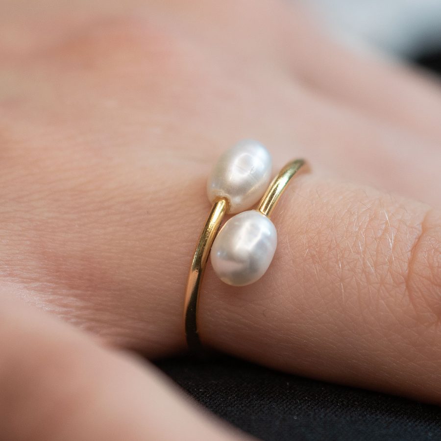 IBU Jewels - Ring Double Pearl