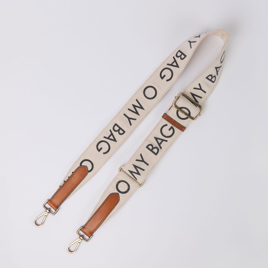 O My Bag - Canvas Logo Strap White / Cognac - Bild 2