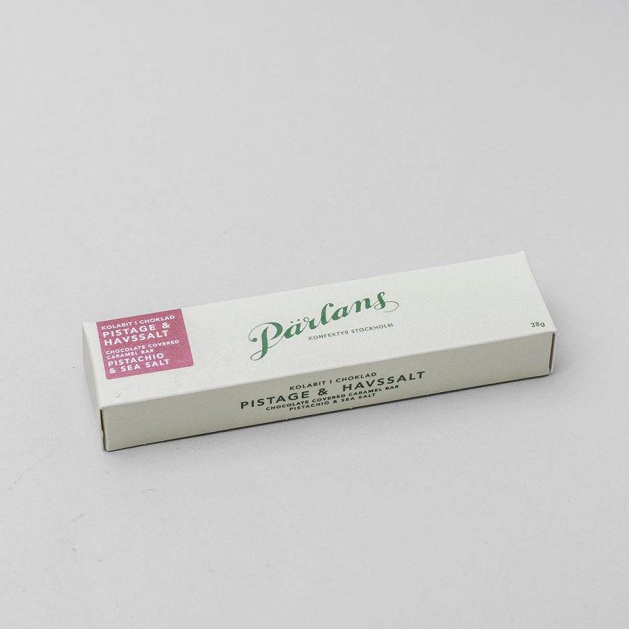 Pärlans - Kolabit Pistage & Havssalt 38g