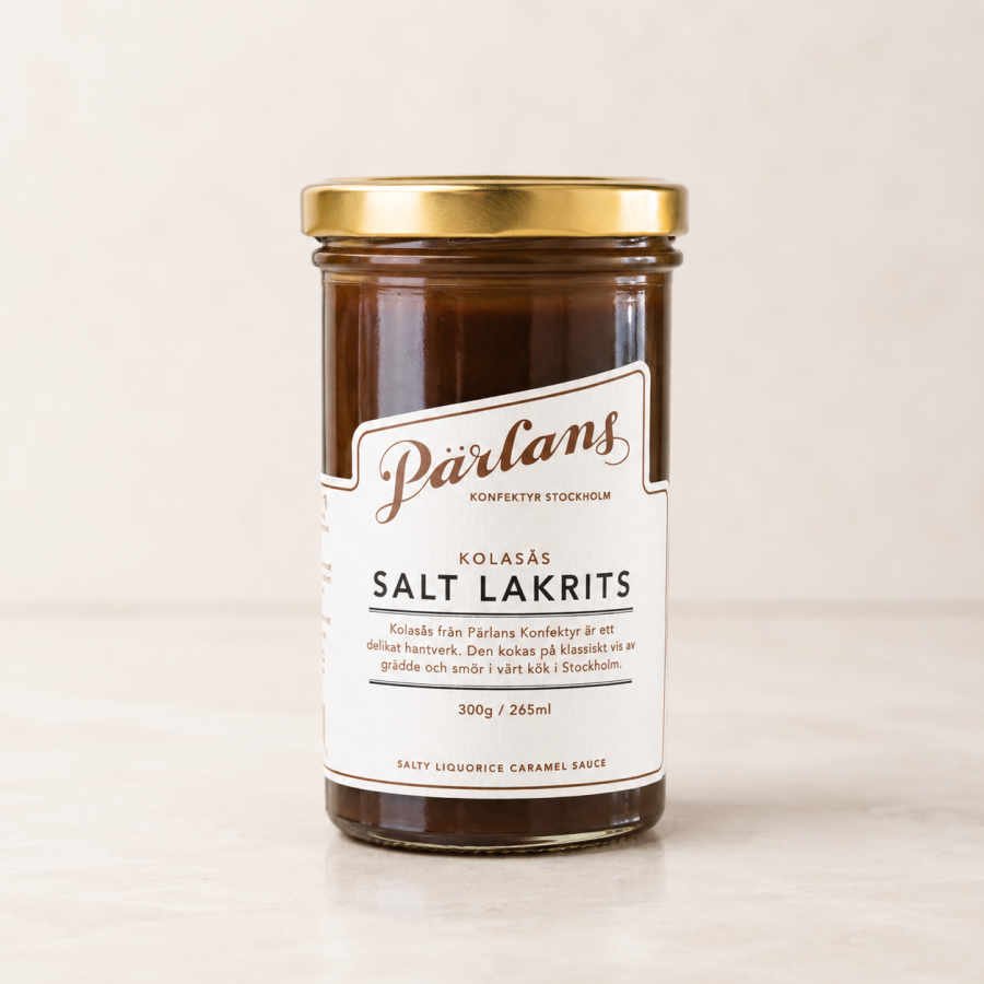 Pärlans - Kolasås Salt Lakrits 265g