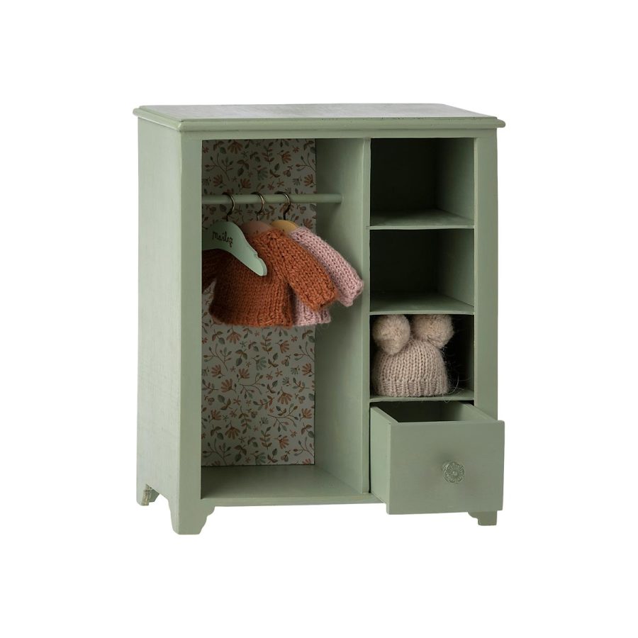 Maileg - Wardrobe, Large - Mint green - Bild 2