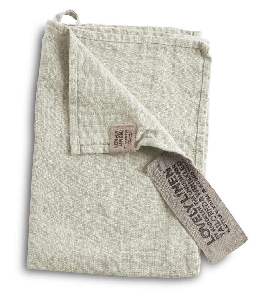 Lovely Linen - Gästhandduk Lovely 35x60 cm Light Grey