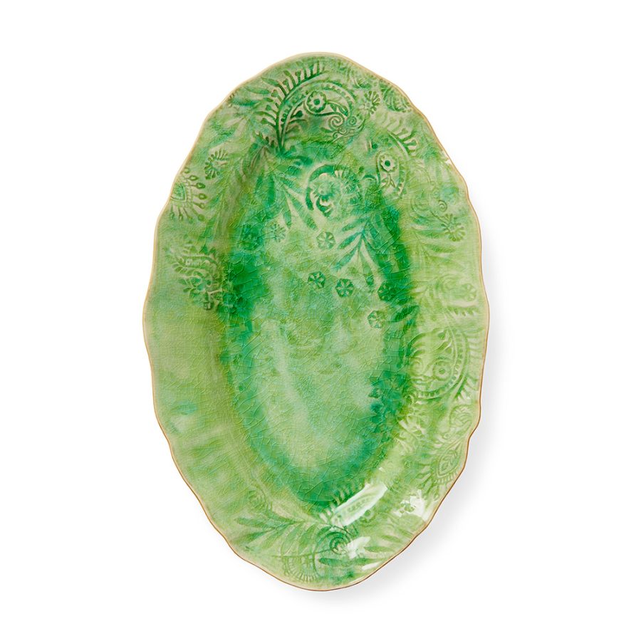 Sthål - Small Oval Serving Dish Seaweed