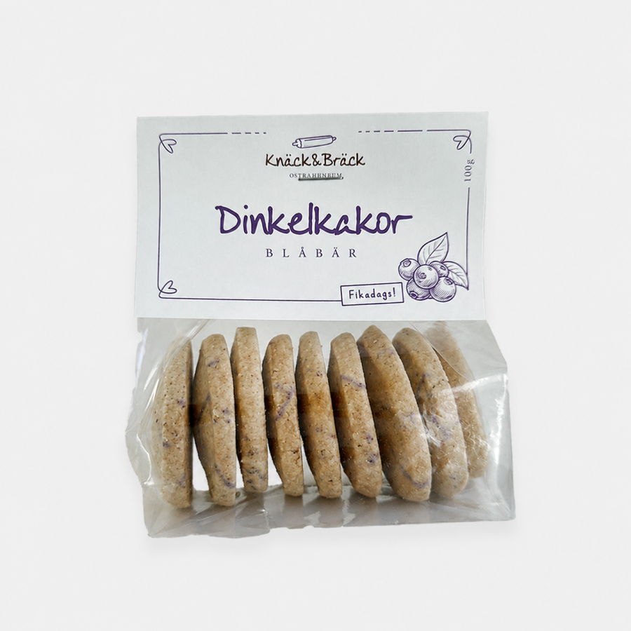 Knäck & Bräck - Dinkelkakor Blåbär