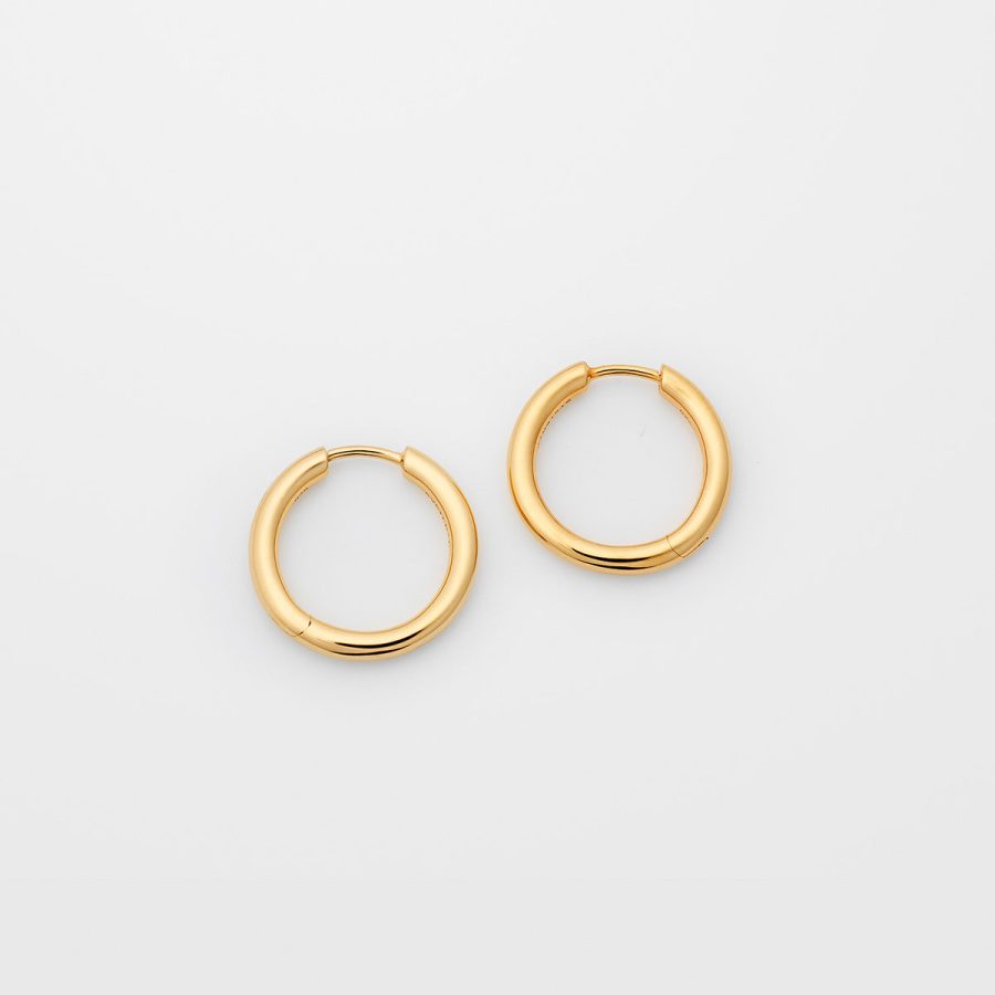 Syster P -  Örhänge Beloved Fat Big Hoops Guld