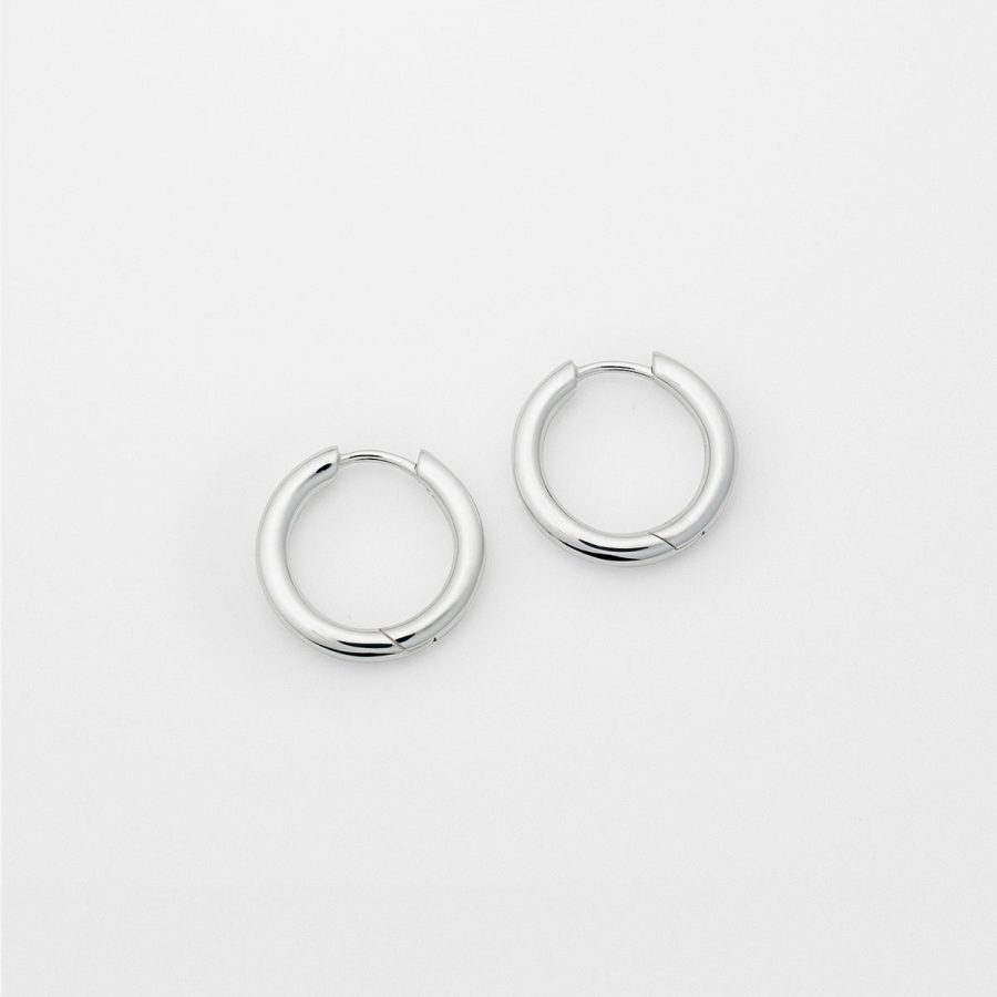 Syster P - Örhänge Beloved Fat Big Hoops Silver