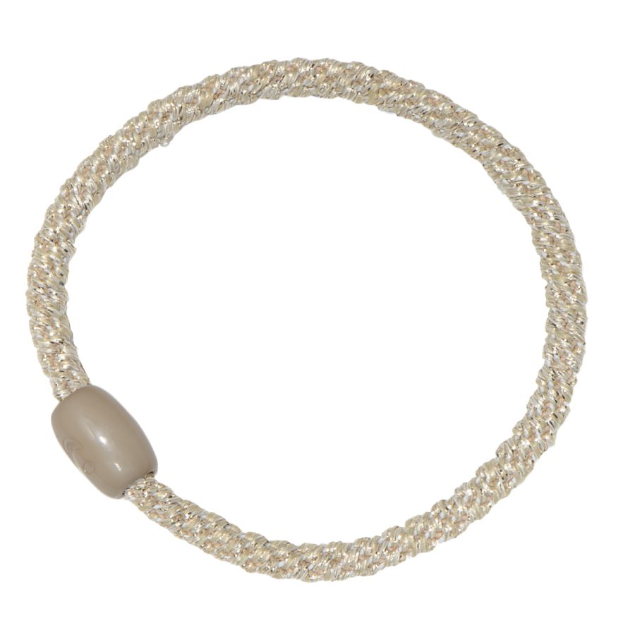 Annica Vallin - Hårsnodd Mini Beige Glitter